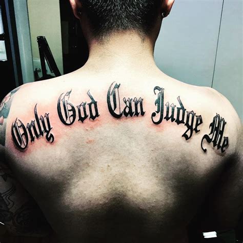 only god can judge me tattoo|25 Only God Can Judge Me Tattoo Design Ideas